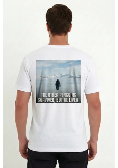 Suma Beyaz Oversize Erkek Tişört - Bisiklet Yaka, Sırt Baskılı Felsefi Yazılı Suma Beyaz Oversize Erkek Tişört - Bisiklet Yaka, Sırt Baskılı Felsefi Yazılı