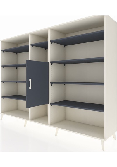 Hyperion Dolap 12 Raflı Tek Kapaklı 220x44x163 Aytaşı-antrasit Aytaşı-antrasit Hyperion Dolap 12 Raflı Tek Kapaklı 220x44x163 Aytaşı-antrasit Aytaşı-antrasit