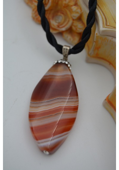 Stoneage Dantelli Akik Kolye N11.38766 Gümüş