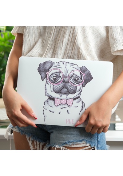 Macbook Pro 13 Kılıf M1 M2 A2338 A2289 A2251 A2159 A1989 Köpek Dostu Tpu Sert Kapak Açık Pembe