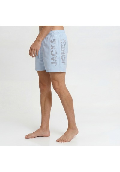 Jack & Jones Erkek Logo Detayli Normal Kalip - Maui - 12291391 Celestial Blue