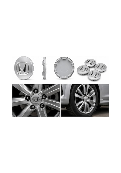 Honda Civic / Jant Göbeği Göbek Kapağı 4 Adet Jant Orta Kapak