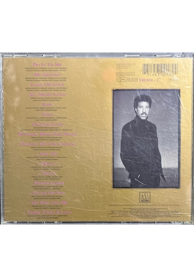 Müzik Cd Sidir - Plak Değildir Cd Lionel Richie Back To Front C