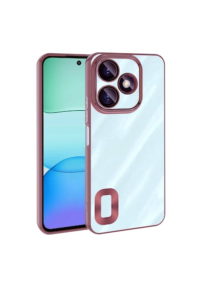 Xiaomi Redmi 13 4g Kılıf Kamera Lens Korumalı Logo Gösteren İnce Hafif Pazarplus Rose Gold