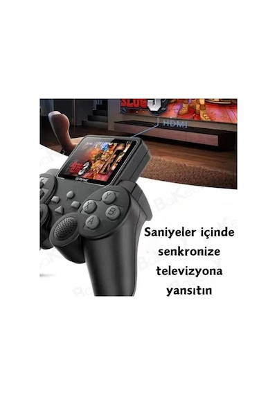 Atari S10 Oyun Konsolu 500 Adet Nostalji Retro Oyun Taşınabilir Tek Konsol Gameboy Super Mario