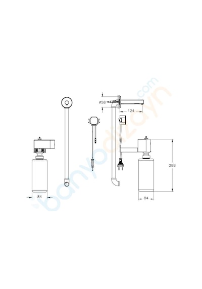 VitrA Origin A44700 Temazsız Sıvı Sabunluk, Elektrikli, Krom
