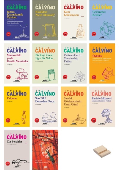 Italo Calvino Tüm Kitapları 14lü Set Roman Öykü Deneme Ve Anlatı