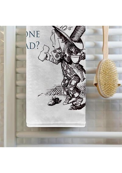 Ayrex 3d Rose Hatter Have I Gone Mad Alice İn Wonderland El/spor Havlusu, 15 X 22 Diğer