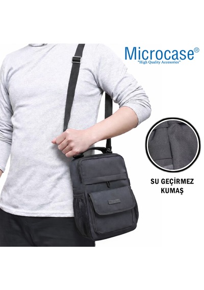 Microcase Scooter Bisiklet Motosiklet Çantası 20x30 Cm Al5536 Siyah