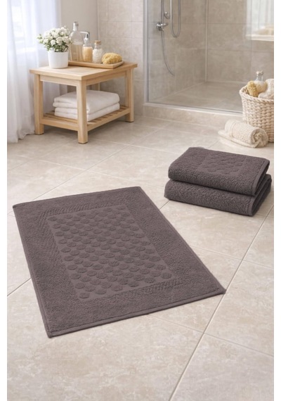 3 Lü Banyo Ayak Havlusu Seti Damatouch