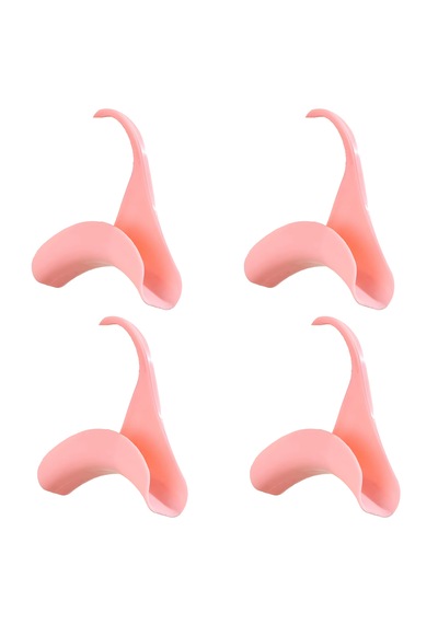 Microcase Sert Abs Plastik Portatif Mini Dolap İçi Çanta Askısı 4 Adet - Al5016 Pembe