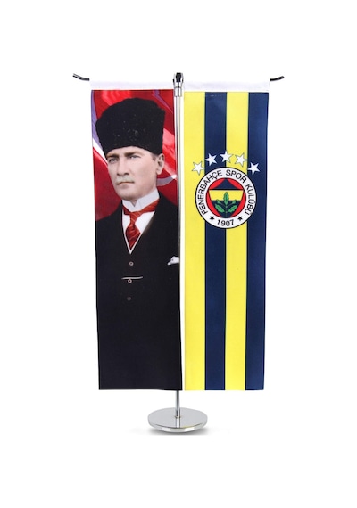 8x30 5 Yıldız Fb Logo-atatürk T Masa Tek Ebat