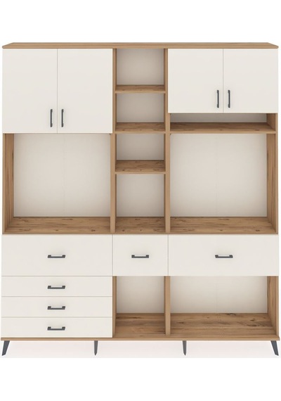 Arges Dolap 11 Raflı 6 Çekmeceli 4 Kapaklı 220x30x243 Çam-aytaşı/aytaşı Aytası/aytası Arges Dolap 11 Raflı 6 Çekmeceli 4 Kapaklı 220x30x243 Çam-aytaşı/aytaşı Aytası/aytası