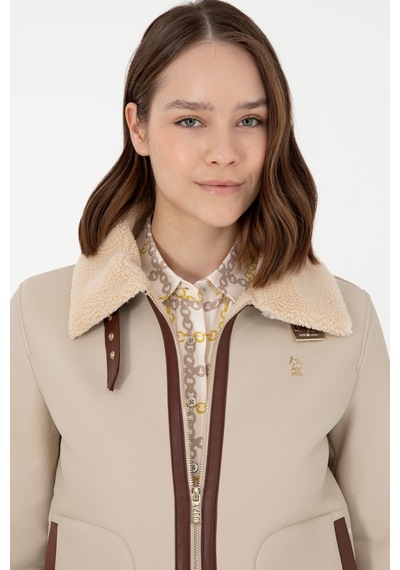 U.s. Polo Assn. Kadın Ekru Deri Mont-kaban 50297261-vr019 Ecru