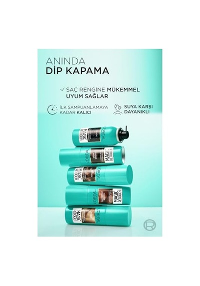 L'oreal Paris Magic Retouch Beyaz Dipleri Kapatıcı Sprey 75 Ml - Siyah 00