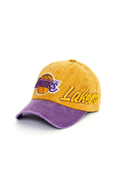 Berellini Los Angeles Lakers Yıkamalı Şapka Specıal Desıgn Sarı - Mor