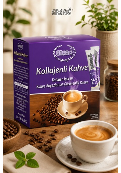 Ersağ Kollajenli Kahve Tip 1-3 Kollajen İçeren Toz Kahve 240 G