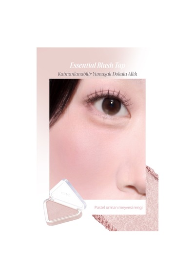 Katmanlanabilir Yumuşak Dokulu Kadife Bitişli Allık Clıo Essential Blush Tap M106 Muted Berry