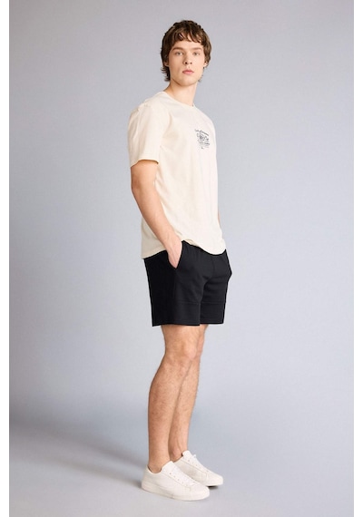 DeFacto Slim Fit Dar Kesim Dar Paça Basic Düz Şort B8674AX24SMBK81