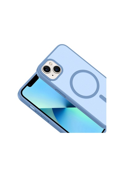 İphone 11 Kılıf Magsafe Kamera Korumalı Mat Parmak İzi Tutmayan Pazarplus Baby Blue