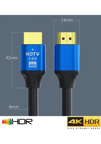 C-592 Hdtv Premium Yüksek Hızlı 4k Ultra Hd 3 Mt Hdmı Kablo