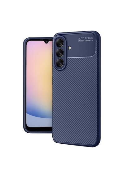 Coverzone Galaxy A36 İle Uyumlu Silikon Kılıf Kamera Korumalı Karbon Tpu Brimstone Ultra Slim Fit Delux Lacivert