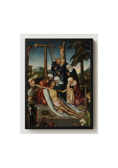 Rönesans Cranach İsa'ya Ağıt Aziz Wolfgang Çerçevesiz Poster 21x30 Cm A4 Tablo Rönesans Klasik Sanat