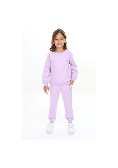Toontoy Kids Toontoy Kız Çocuk 2'li Takım Nakış Baskılı Bisiklet Yaka Cepli Sweatshirt & Beli Paçası Lastikli Cepli Jogger Eşofman Altı - 2 İplik Lila Toontoy Kids Toontoy Kız Çocuk 2'li Takım Nakış Baskılı Bisiklet Yaka Cepli Sweatshirt & Beli Paçası Lastikli Cepli Jogger Eşofman Altı - 2 İplik Lila