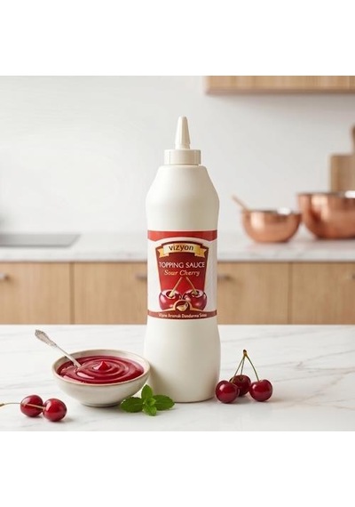 Vizyon Vişne Aromalı Dondurma Ve Toppıng Sos 1 Kg