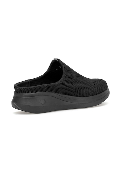 King Paolo K5221 Alabanda Kadın Memory Foam Sabo Terlik Siyah Siyah