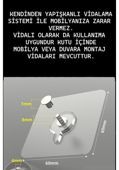 Y Tipi Mobilyaya Kendinden Yapışkanlı Lcd Tv Askısı Sabitleme Çoçuk Deprem Koruma Güvenlik Kemeri