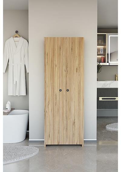Alpaevmobilya Çok Amaçlı 2 Kapaklı 5 Raflı 150 Cm Banyo Dolabı Organizer Düzenleyici Ve Çamaşır Odası Dolabı Atlantik Çam Alpaevmobilya Çok Amaçlı 2 Kapaklı 5 Raflı 150 Cm Banyo Dolabı Organizer Düzenleyici Ve Çamaşır Odası Dolabı Atlantik Çam