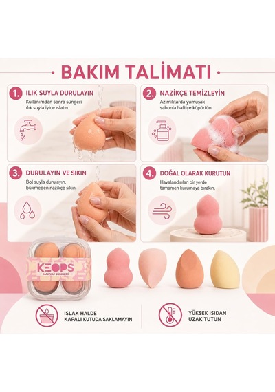 Lexroo Makyaj Sünger Seti 4 Lü 39975267