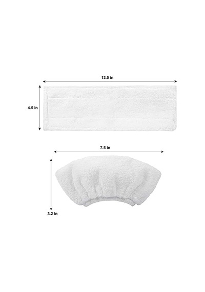 Mikrofiber Bez Seti, Kärcher Easyfix Sc 2, Sc 3, Sc 4, Sc 5 Buharlı Temizleyici İle Uyumlu 3 Zemin Başlığı + 3 El Nozulu