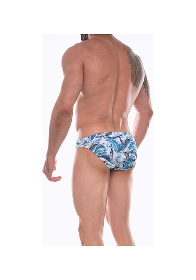 Don Moris Erkek Desenli Slip (Dm072263) Gri Melanj