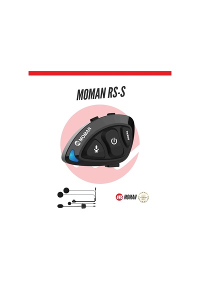 Moman Rs-s Motosiklet İnterkomu Tek Kanallı