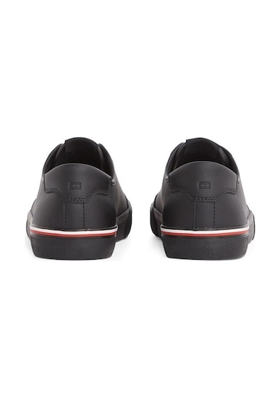 Tommy Hilfiger Erkek Core Corporate Vulc Leather Sneaker-6107 Siyah