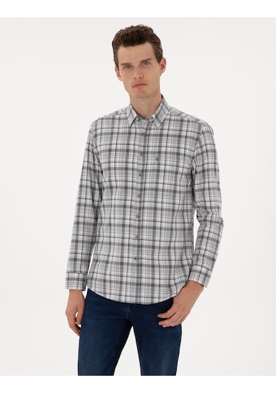 Pierre Cardin Erkek Lacivert Gömlek Desenli 50316754-vr033 Lacivert