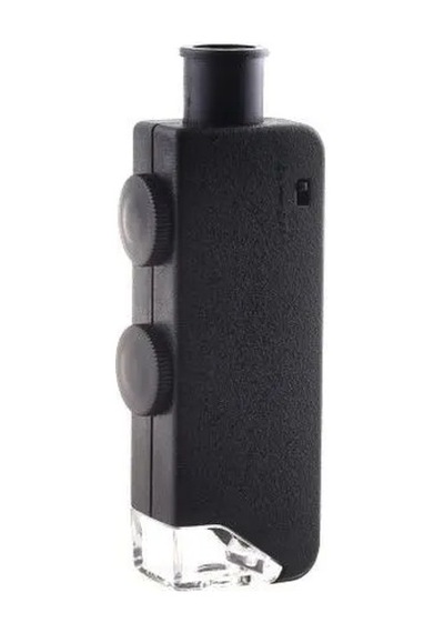 Jenerik Mini 60x 100x Zoom Lens Odak Takı Led Cep Mikroskop Büyüteç