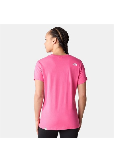 The North Face W S/s Simple Dome Tee Kadın Tişört Nf0a4t1an161-x Pembe