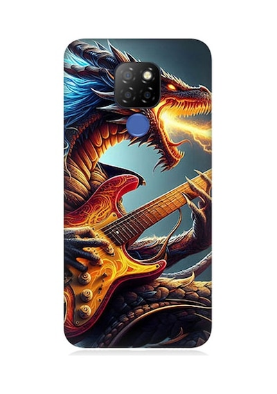 General Mobile Discovery Gm20 Uyumlu Gitar Ejderhası Desenli Silikon Kılıf