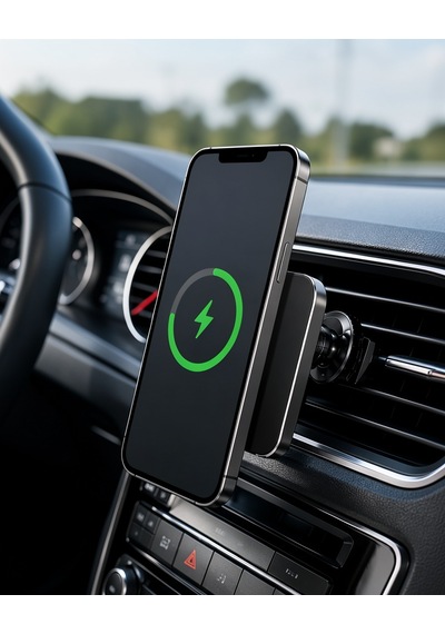 Manyetik Araç Telefon Tutucu 15w Hızlı Şarj Uczz15waraç-2