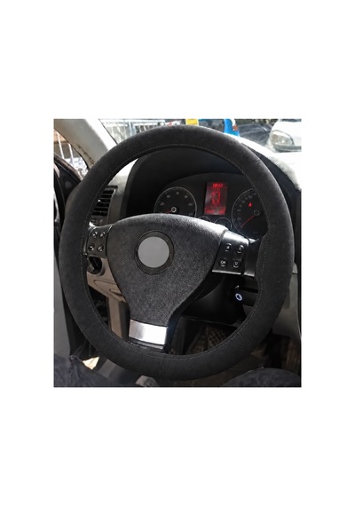 Vw Scirocco 3 Direksiyon Kılıfı Alcantara Süet Monza Black Serisi Siyah 2008-2009