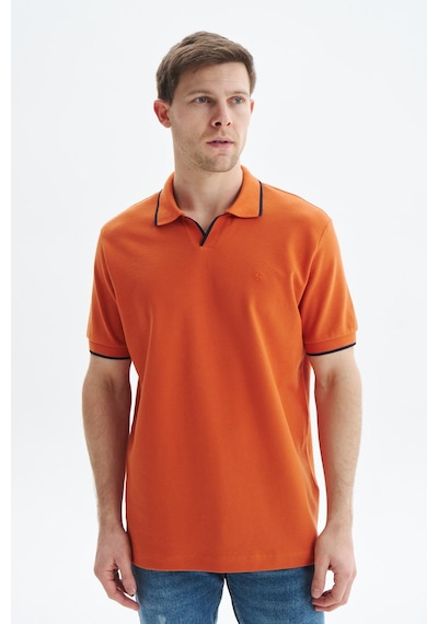 AR-MA Arma Erkek Regular Fit Basic % 100 Pamuk Pike Polo Yaka Tişört Y29374353802 Pembe