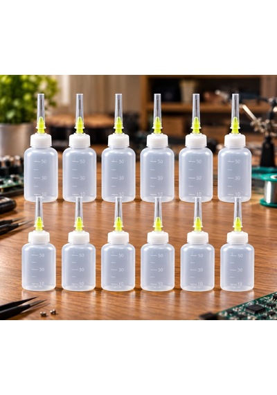 Kuzey's Store 4 Adet 50ml Tekrar Kullanılabilir Kolay Doldurulan Çok Amaçlı Şırıngalı Plastik Ş