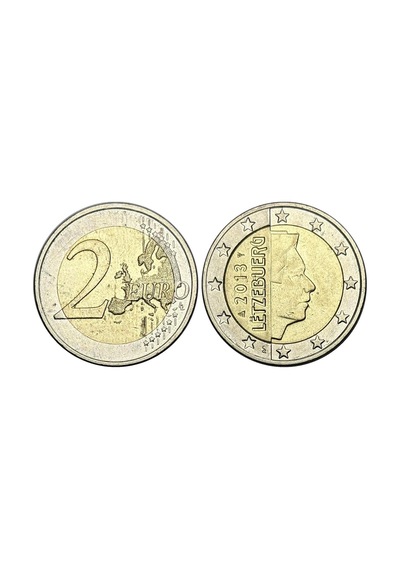 Avrupa - Lüksemburg Grandük Henri 2 Euro Koleksiyon Para Çil Unc