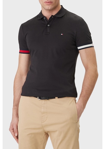 Tommy Hilfiger Erkek Polo Yaka T Shirt Mw0mw42743 Bds Siyah