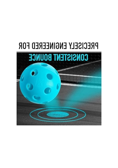 3'lü Paket İç Mekan Pickleball Topları, Turnuva Onaylı Açık Mavi