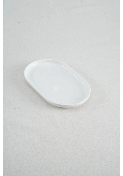 Acar Porselen Beyaz Oval Tabak 20x12,5 Cm