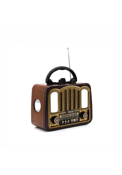 Şarjlı - Nostalji Bluetooth İbreli Fm Radyo Mp3 Usb - Tf Player Speaker Pl-4702 5250